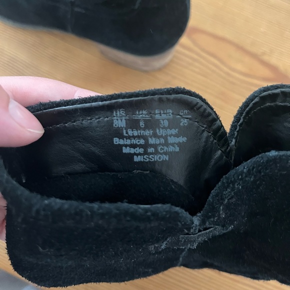 FRANCO SARTO black booties with natural heel - Picture 5 of 8